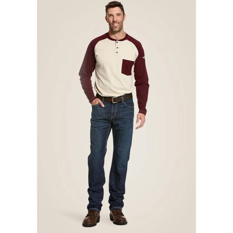 Ariat Men's Flame Resistant M4 DuraStretch Stackable Straight Leg Jean Platinum - 10027729