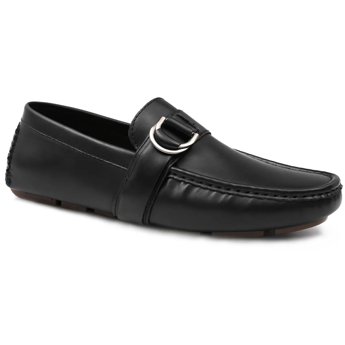 Aston Marc Mens Charter 02 Faux Leather Slip On Loafers