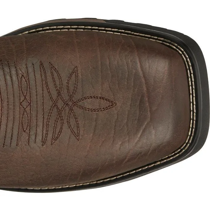 Tony Lama Men's Anchor 11' Square Toe WP Western Work Boot- Brown- TW3416